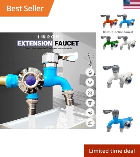 Dual outlet faucet - dual, double